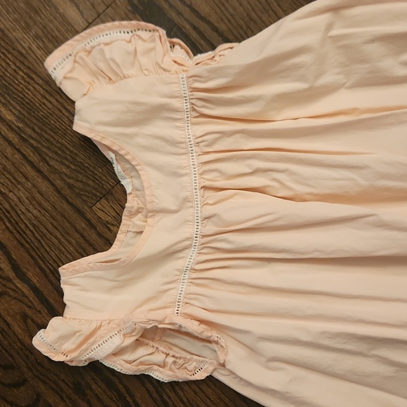 Lot 2 Orange Big Girls Smocked Dresses - Picture 2 of 9